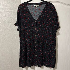 Indigo rose 2X cherry top